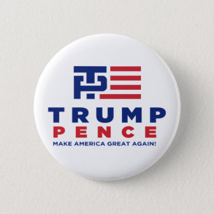 Donald Trump Pence Wahlkampagne 2016 Button