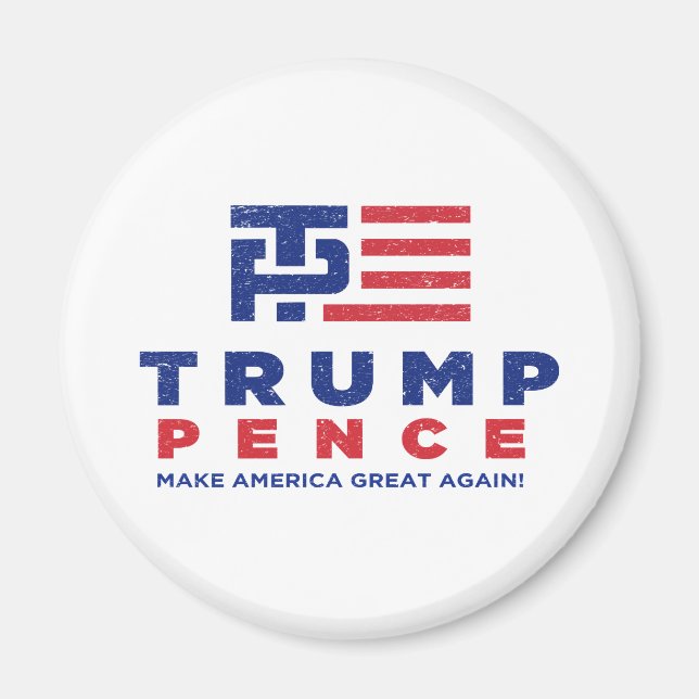 Donald Trump Pence Wahlkampagne 2016 Magnet (Vorne)