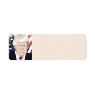 DONALD TRUMP PERSONALISIERTE RÜCKSENDEADRESSEN-AUF