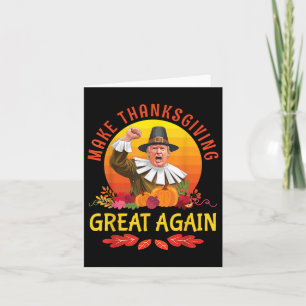 Donald Trump Pilgrim Costume Make Erntedank Gre Karte