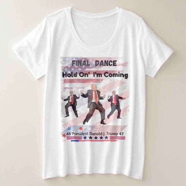 Donald Trump Plus Größe Frauenanteil T - Shirt (Design vorne)