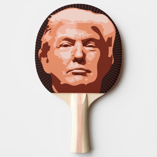 DONALD TRUMP PONG PADDLE TISCHTENNIS SCHLÄGER (Vorderseite)