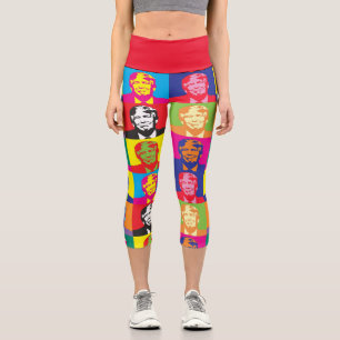 DONALD TRUMP POP ART CAPRI YOGAHOSE LEGGINGS