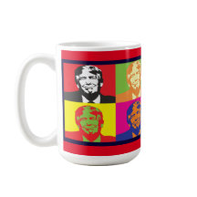 Donald Trump Pop Art Classic White Tasse
