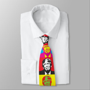 DONALD TRUMP POP ART KRAWATTEN