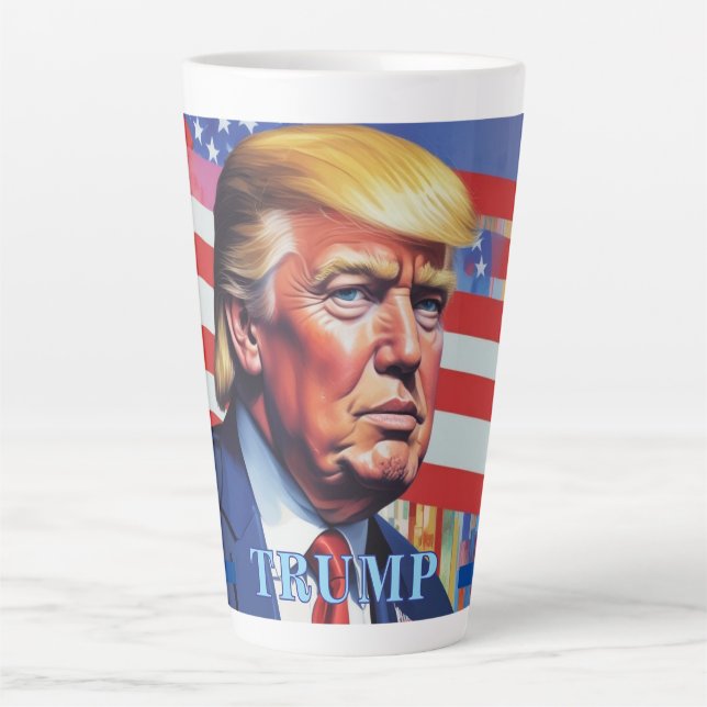 Donald Trump Pop Art Milchtasse (Vorderseite)