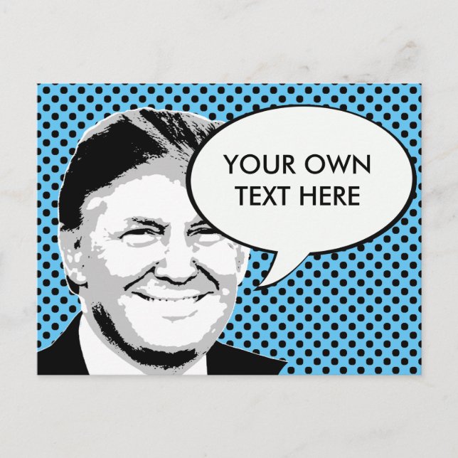 Donald Trump Pop Art Postkarte (Vorderseite)