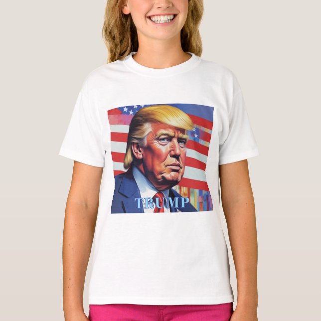 Donald Trump Pop Art T-Shirt (Vorderseite)