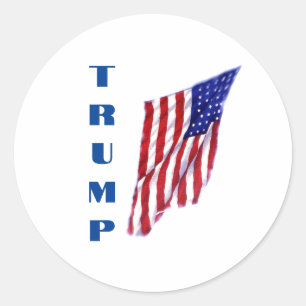 Donald Trump Pop Runder Aufkleber