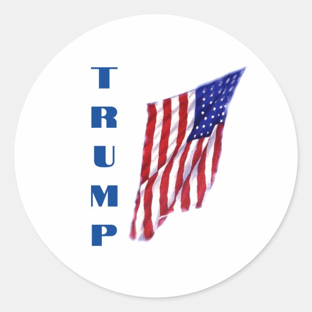 Donald Trump Pop Runder Aufkleber (Vorderseite)