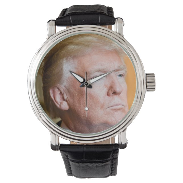 Donald Trump Portrait Armbanduhr (Vorderseite)