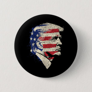 Donald Trump Portrait Button