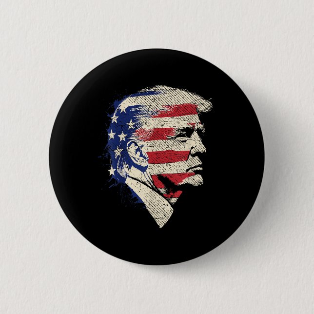Donald Trump Portrait Button (Vorderseite)