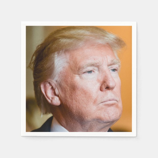 Donald Trump Portrait Serviette (Vorderseite)