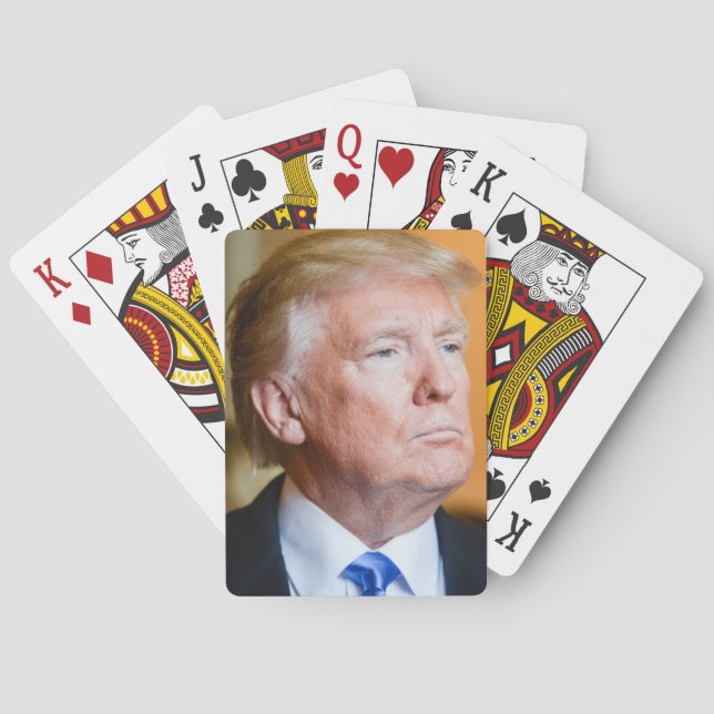 Donald Trump Portrait Spielkarten (Rückseite)