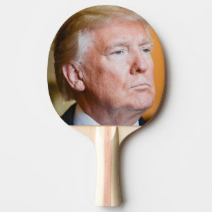 Donald Trump Portrait Tischtennis Schläger