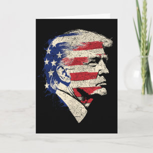 Donald Trump Porträt Karte