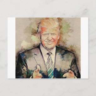 Donald Trump Postkarte