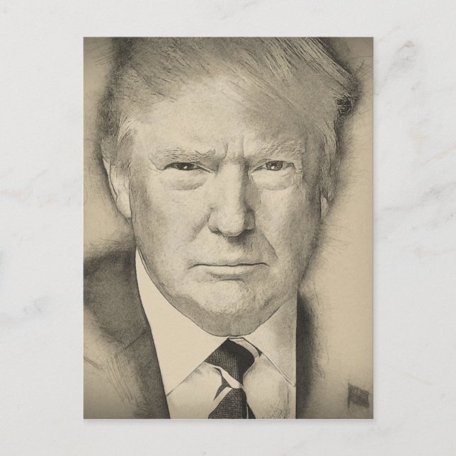 Donald Trump Postkarte (Vorderseite)