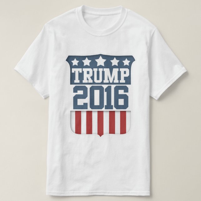 Donald Trump-Präsident 2016 Schild T-Shirt (Design vorne)