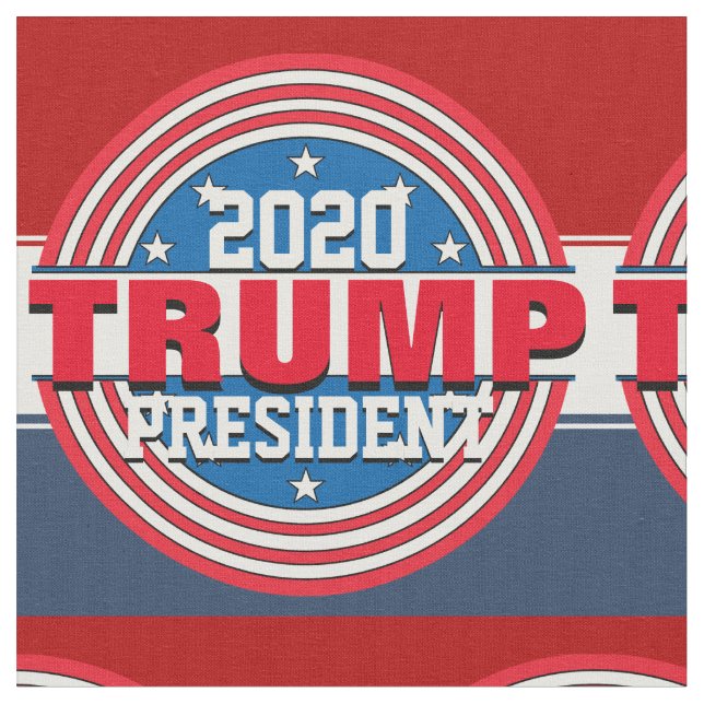 Donald Trump Präsident 2020 Stoff (Nahaufnahme)
