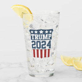 Donald Trump-Präsident 2024 Schild Glas