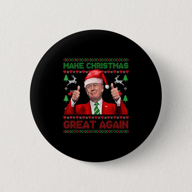 Donald Trump Präsident 2024 Wahlen gibt Uni-adu Ge Button (Vorderseite)