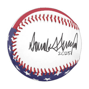 Donald Trump Präsident 2025 Autograph Baseball