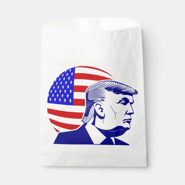 Donald Trump, Präsident der amerikanischen Fahne Geschenktütchen (Vorderseite)