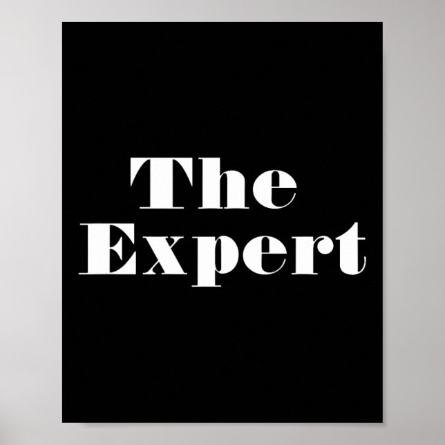 Donald Trump Präsident der Expert Funny Poster (Vorne)