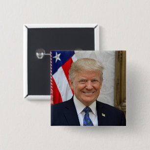 Donald Trump, Präsident des Weißen Hauses, Portrai Button