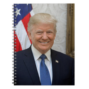 Donald Trump Präsident Portrait Notizblock