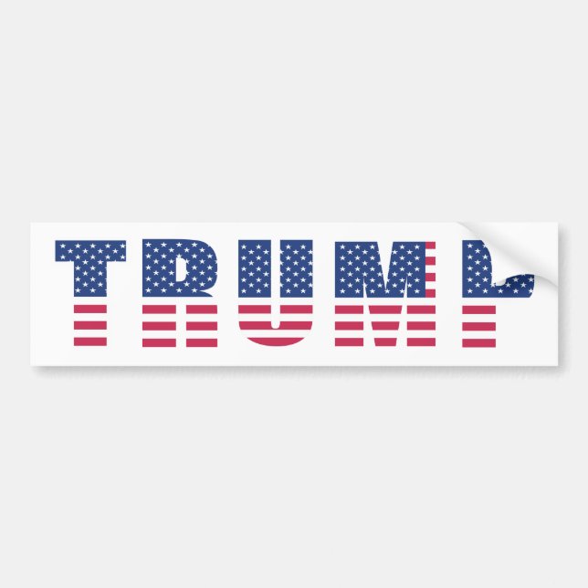 Donald Trump Präsident Wahl 2020 Amerikanische Fla Autoaufkleber (Vorne)