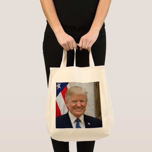 Donald Trump Präsidentenportrait Tote Bag Tragetasche (Vorderseite (Produkt))