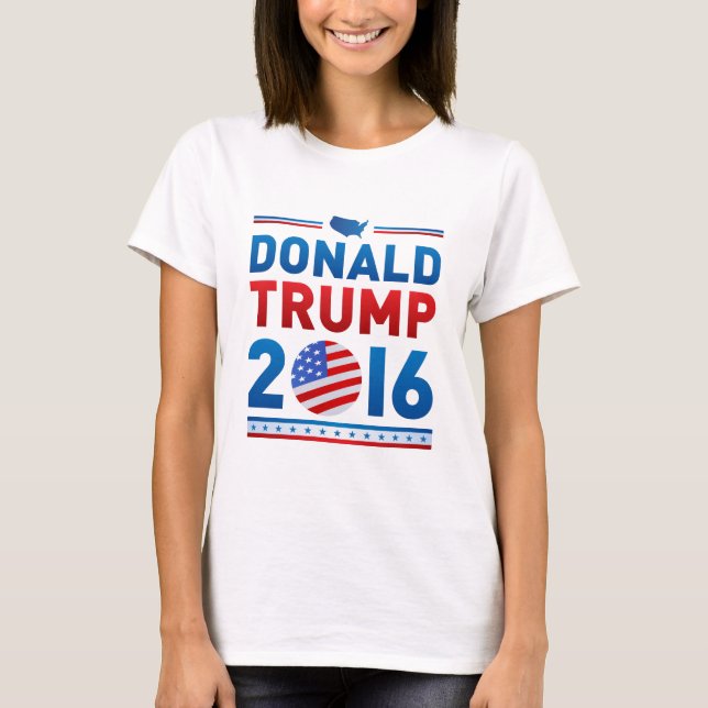 DONALD TRUMP Präsidentschaftswahl 2016 T-Shirt (Vorderseite)