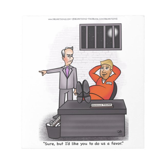 Donald Trump Products Notepad Notizblock (Vorderseite)