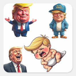 Donald Trump Quadratischer Aufkleber
