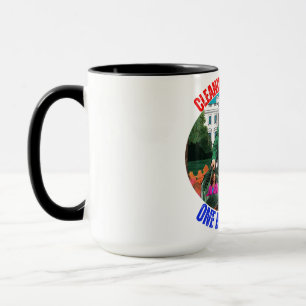 DONALD TRUMP-REINIGUNG AMERIKAS EINEN BEUTEL NACH TASSE