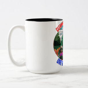 DONALD TRUMP-REINIGUNG AMERIKAS EINEN BEUTEL NACH ZWEIFARBIGE TASSE