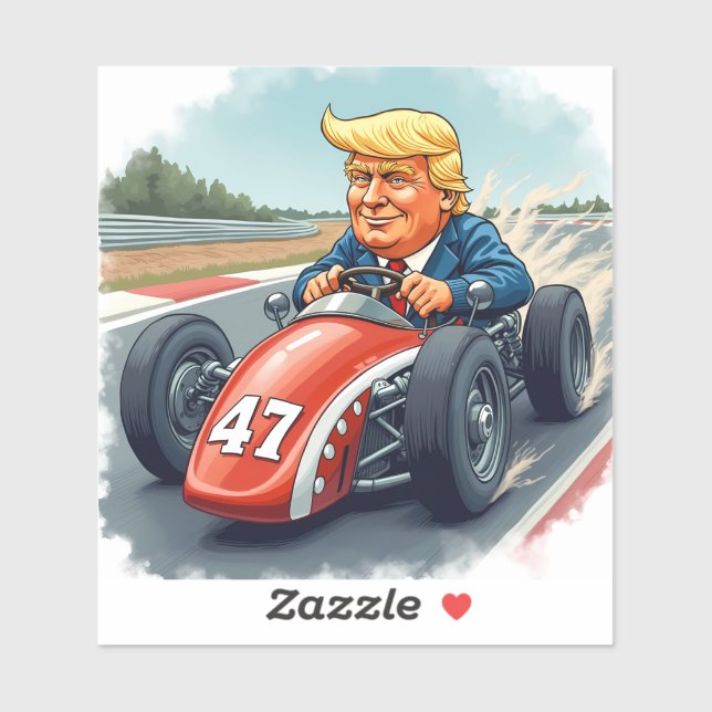 Donald Trump, Rennmeister Aufkleber (Blatt)