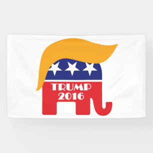 Donald Trump Republikaner Elefant HaarlOGO Banner