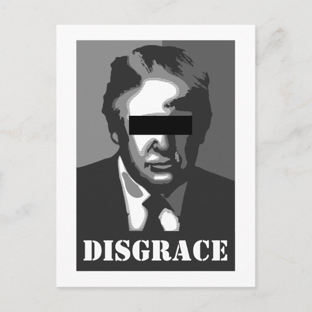 Donald Trump - republikanische Schande Postkarte (Vorderseite)