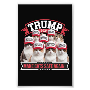 Donald Trump Rettet Katzen Wieder 2024 Debatte  Fotodruck