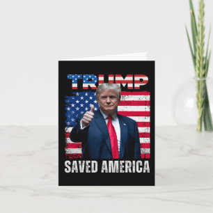 Donald Trump Rettete Amerika 47. Präsident Inaugur Karte