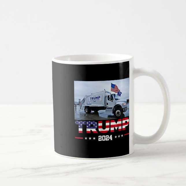 Donald Trump Rides Garbage Truck - Garbage Truck T Kaffeetasse (Rechts)