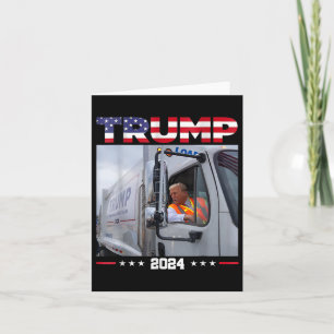 Donald Trump Rides Garbage Truck - Garbage Truck T Karte