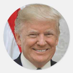 Donald Trump Runder Aufkleber