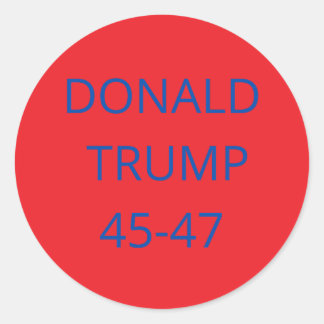 Donald Trump Runder Aufkleber