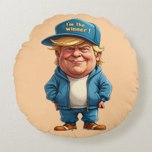 Donald Trump Rundes Kissen