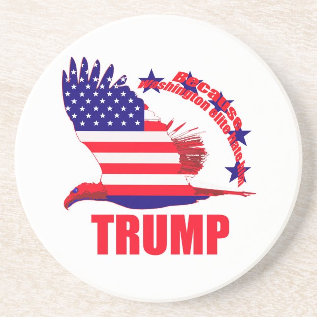 Donald Trump Sandstein Untersetzer (Vorne)